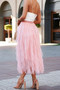 A Line Long Tulle Tiered Skirts​