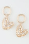 Hammered Boomerang Earrings