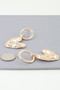 Hammered Boomerang Earrings