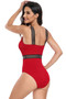 Solid Knit Sleeveless Lace Tirm Fit Swimsuits