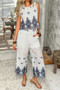 Twp Pieces Tile Inspired Embroidery Sleeveless Set