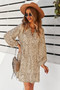 V Neck Polka Dot Tunic Dress