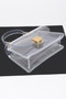 Transparent Top Handle Flap Clutch​