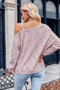 Knit Loose Fit Asymmetric Shoulder Top
