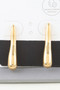 Shiny Bar Teardrop Earrings