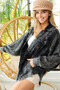 BiBi Vintage Washed Wrinkle Gauze Shacket
