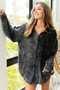 BiBi Vintage Washed Wrinkle Gauze Shacket