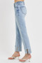 RISEN High Rise Straight Cuffed Relaxed Jeans