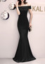 Women Elegant Off Shoulder Mermaid Evening Dress