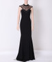 Women Formal Party Mermaid Black Evening Dress