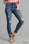 Umgee Distressed Skinny Jeans with Pockets