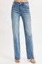 RISEN Full Size Tummy Control High Rise Straight Jeans Plus Size