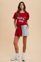 Annie Wear Color Block French Terry Flare Shorts