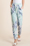 BiBi Tie Dye French Terry Casual Sweat Pants