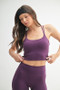 MONO B Venice Cloud Light Crisscross Sports Bra