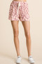 BiBi Leopard Shorts with Twill Tape Drawstring