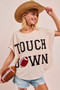 BiBi Game Day Touchdown Letter Patches Waffle Short Top