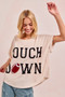 BiBi Game Day Touchdown Letter Patches Waffle Short Top