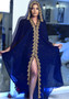 Beaded Embroidery Lace Muslim Dress Africa Plus Size Women'S Hooded Robe