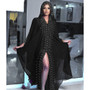 Beaded Embroidery Lace Muslim Dress Africa Plus Size Women'S Hooded Robe