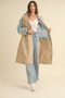 MABLE Layered Look Trench Coat With Denim Jacket