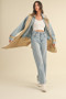 MABLE Layered Look Trench Coat With Denim Jacket
