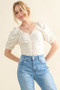And The Why Buttery Soft Ruched Detailed Jersey Bodysuit