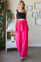Heimish Full Size Front Tie Pants with Paperbag Waistband Plus Size