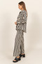 HYFVE Striped Button Up Shirt and Pants Set