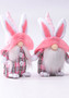 Easter Pink Ears Plaid Rabbit Dwarf Doll Elf Doll Ornament Home Decoration