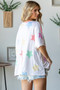HOPELY Full Size Multi Colored Star Print T-Shirt