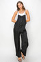 HYFVE Half Button Sleeveless Straight Jumpsuit