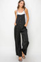 HYFVE Half Button Sleeveless Straight Jumpsuit