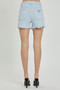 RISEN Full Size High Rise Distressed Detail Denim Shorts