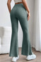 Basic Bae Full Size Ribbed High Waist Flare Pants