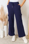 RISEN Drawstring Relaxed Cargo Wide Leg Pants