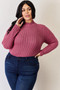 Basic Bae Full Size Ribbed Mock Neck Long Sleeve T-Shirt