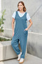 Double Take Full Size Sleeveless Straight Jumpsuit