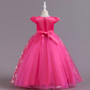 Children's dress princess dress big children's wedding dress girls long section mesh tutu dress