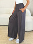 Basic Bae Full Size Smocked Wide Waistband Wide Leg Pants