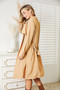 Culture Code Full Size Tied Trench Coat with Pockets