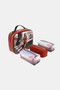 Nicole Lee USA Printed Handbag with Three Pouches