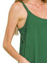 Zenana Cami Mini Dress with Built-in Romper Liner