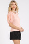 Mittoshop Frill Round Neck Half Sleeve Blouse