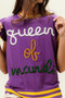 BiBi Queen Of Mardi Ruffled Armhole Sleeveless Knit Top