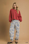 Umgee Scenic Print Casual Sweatpants