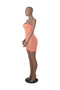 Women Summer Solid Color U-Neck Sexy Backless Sleeveless Romper