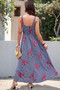 Plaid Lobster Print A Line Ruched Dress
