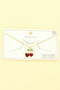 Gold Plated Enamel Cherry Pendant Necklace
