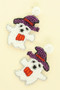 Halloween Bewitched Ghost Beaded Earrings